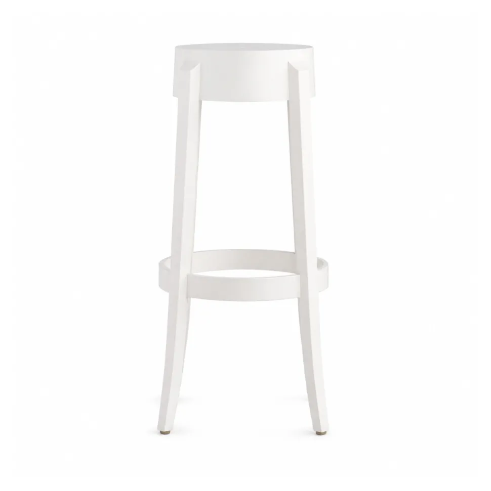 30'' Backless Kage Barstool Polycarbonate - White