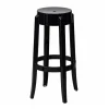 30'' Backless Kage Barstool Polycarbonate - Black