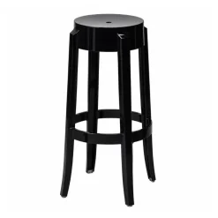 30'' Backless Kage Barstool Polycarbonate - Black