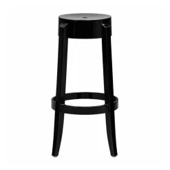 30'' Backless Kage Barstool Polycarbonate - Black