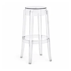 30'' Backless Kage Barstool Polycarbonate - Clear