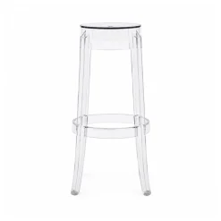 30'' Backless Kage Barstool Polycarbonate - Clear
