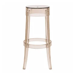 30'' Backless Kage Barstool Polycarbonate - Amber