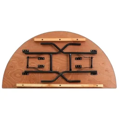 60" Half-Round Plywood Banquet Table