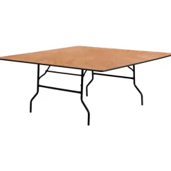 72" Square Plywood Table