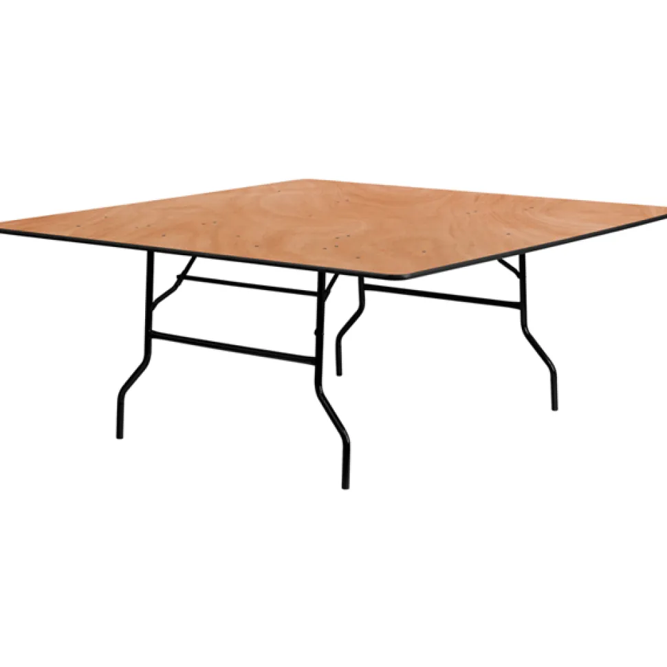 72" Square Plywood Table