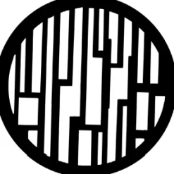 Abstract Skyline - Stock Gobo for Gobo Light Projectors - Choose your size!