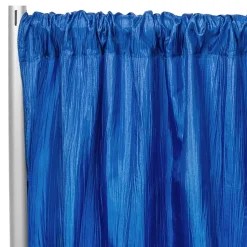 Accordion Crushed Taffeta - 10ft Long x 54" Wide Drape/Backdrop Panel - Royal Blue
