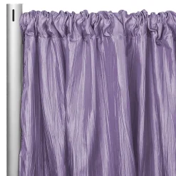 Accordion Crushed Taffeta - 10ft Long x 54" Wide Drape/Backdrop Panel - Victorian Lilac/Wisteria
