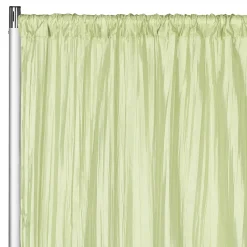 Accordion Crushed Taffeta - 10ft Long x 54" Wide Drape/Backdrop Panel - Sage Green