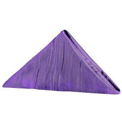 Accordion Crushed Taffeta Napkin - 20"x20" - Purple