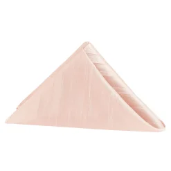 Accordion Crushed Taffeta Napkin - 20"x20" - Blush/Rose Gold