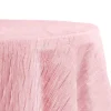 Accordion Crushed Taffeta - 120" Round Tablecloth - Pink
