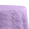 Accordion Crushed Taffeta - 120" Round Tablecloth - Victorian Lilac/Wisteria