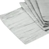 Accordion Crushed Taffeta Table Runner - Gray/Silver