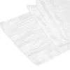 Accordion Crushed Taffeta Table Runner - White