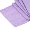 Accordion Crushed Taffeta Table Runner - Victorian Lilac/Wisteria