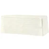 Accordion Crushed Taffeta - 90"x132" Rectangular Tablecloth - Ivory