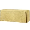 Accordion Crushed Taffeta - 90"x156" Rectangular Tablecloth - Gold