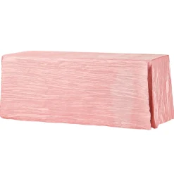 Accordion Crushed Taffeta - 90"x156" Rectangular Tablecloth - Dusty Rose/Mauve