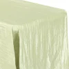 Accordion Crushed Taffeta - 90"x132" Rectangular Tablecloth - Sage Green