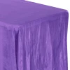 Accordion Crushed Taffeta - 90"x132" Rectangular Tablecloth - Purple