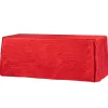 Accordion Crushed Taffeta - 90"x156" Rectangular Tablecloth - Red