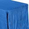 Accordion Crushed Taffeta - 90"x156" Rectangular Tablecloth - Royal Blue