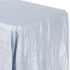 Accordion Crushed Taffeta - 90"x132" Rectangular Tablecloth - Dusty Blue