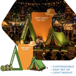 Adventure Camp Foam Core Birthday Backdrop Kit by PopScene™