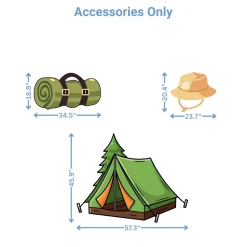 Adventure Camp Foam Core Birthday Backdrop Kit by PopScene™