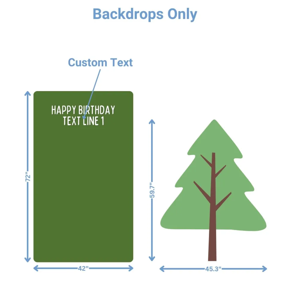 Adventure Camp Foam Core Birthday Backdrop Kit by PopScene™