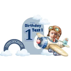 Airplane Pilots Foam Core Birthday Backdrop Kit by PopScene™