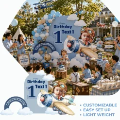 Airplane Pilots Foam Core Birthday Backdrop Kit by PopScene™