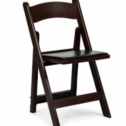 Amigo™ Resin Folding Chair - Red Mahogany