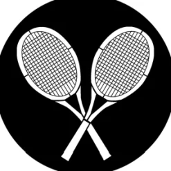 Anyone for Tennis - Stock Gobo for Gobo Light Projectors - Choose your size!