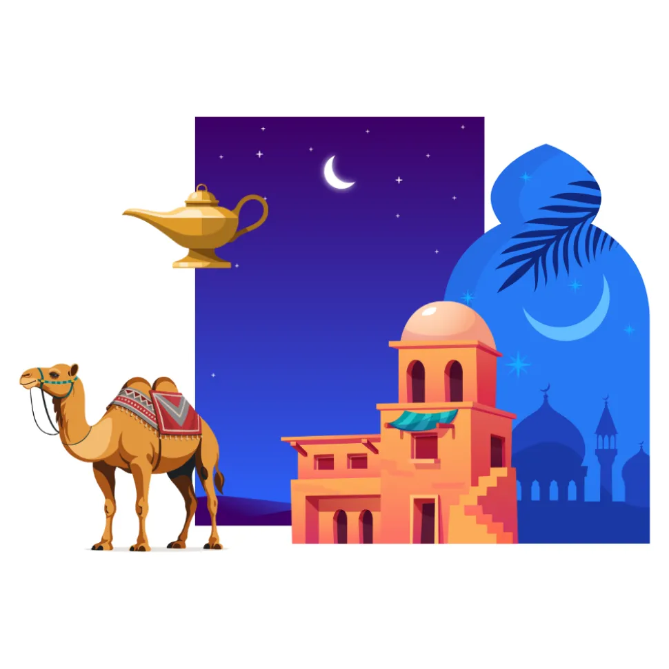 Arabian Nights Foam Core Backdrop Kit by PopScene™