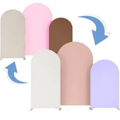 Arched Backdrop Fabric Set w/ Double Sided Tension Fabric Cover - Earth Collection