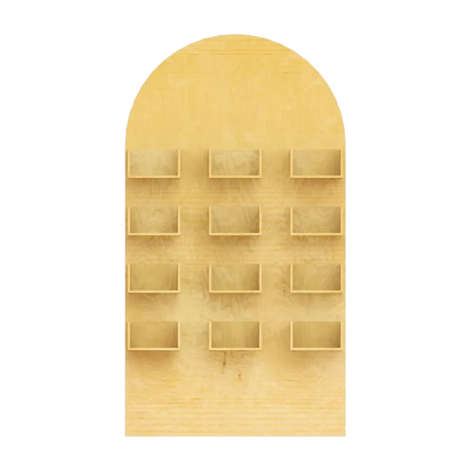 Arched Wood Party Snack Wall Panel - 84" Tall