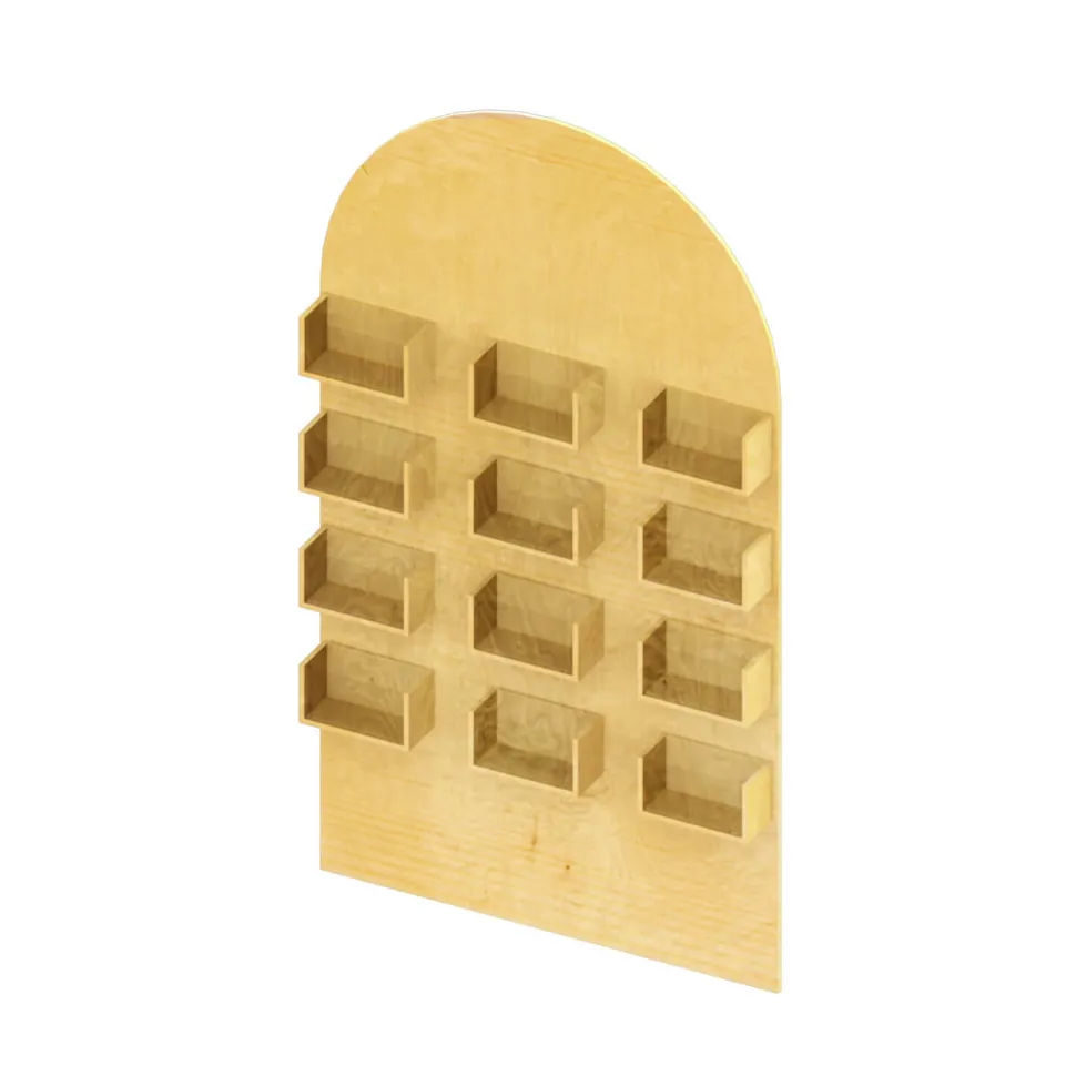 Arched Wood Party Snack Wall Panel - 84" Tall