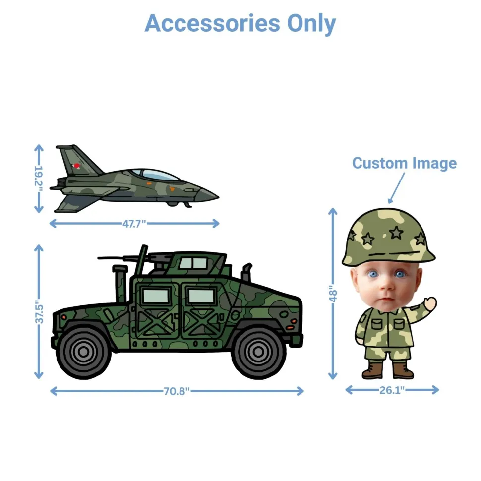 Army Camouflage Foam Core Birthday Backdrop Kit by PopScene™