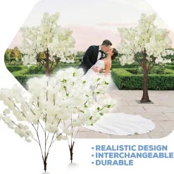 Artificial Hydrangea Bloom Branch — White | Interchangeable Branch for ModTree™ Collection Trees