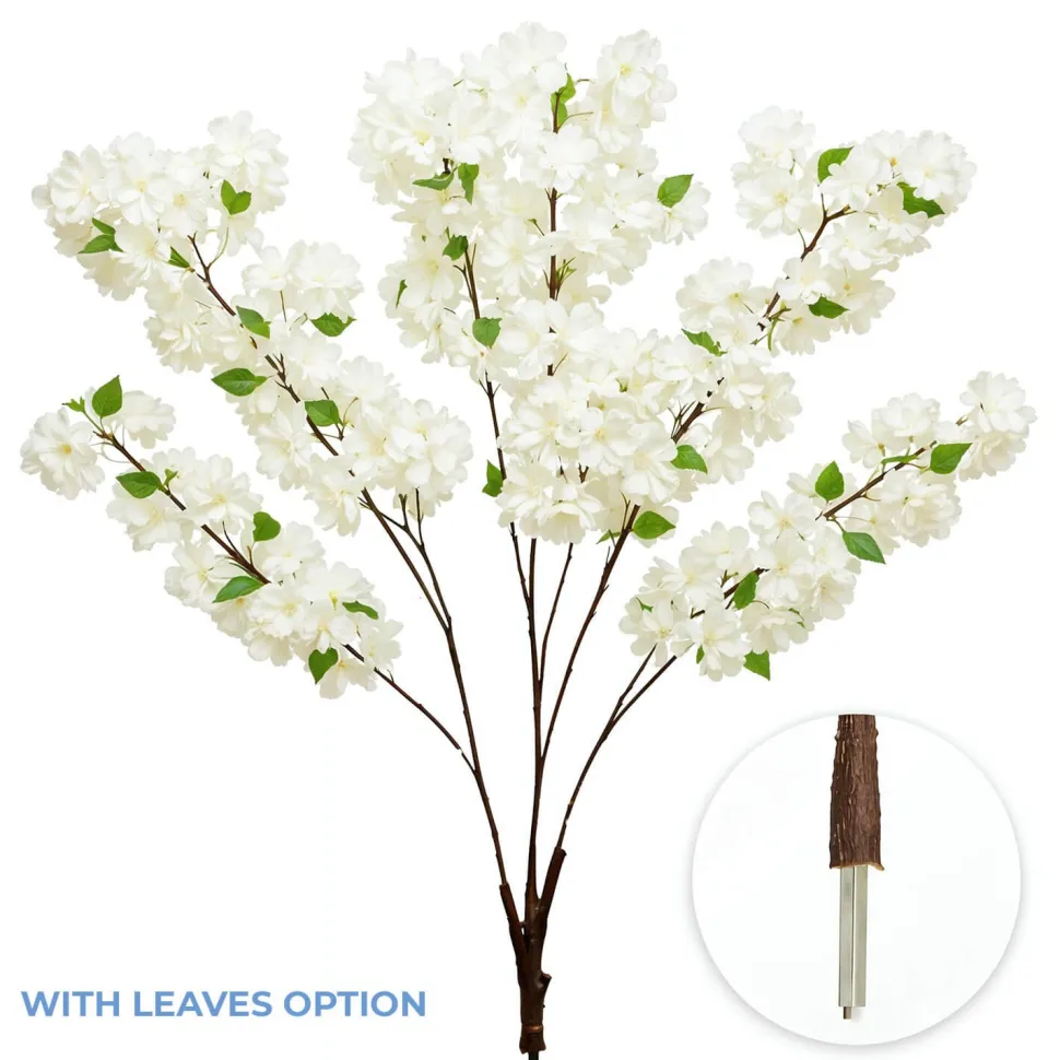 Artificial Hydrangea Bloom Branch — White | Interchangeable Branch for ModTree™ Collection Trees