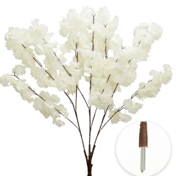 Artificial Hydrangea Bloom Branch — White | Interchangeable Branch for ModTree™ Collection Trees