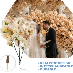 Artificial Hydrangea Bloom Branch — Peach | Interchangeable Branch for ModTree™ Collection Trees