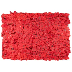 Artificial Hydrangea Mat 24" - Red