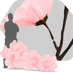 Artificial Single Pink Jumbo Flower Branch — Pink | Interchangeable Branch for ModTree™ Collection Trees