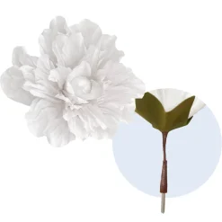 Artificial Single White Jumbo Flower Branch — White | Interchangeable Branch for ModTree™ Collection Trees