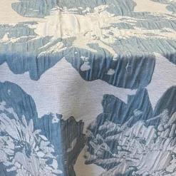 Azure Botanica Jacquard Tablecloth - Multiple Size Options