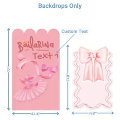 Ballerina Studio Foam Core Birthday Backdrop Kit by PopScene™
